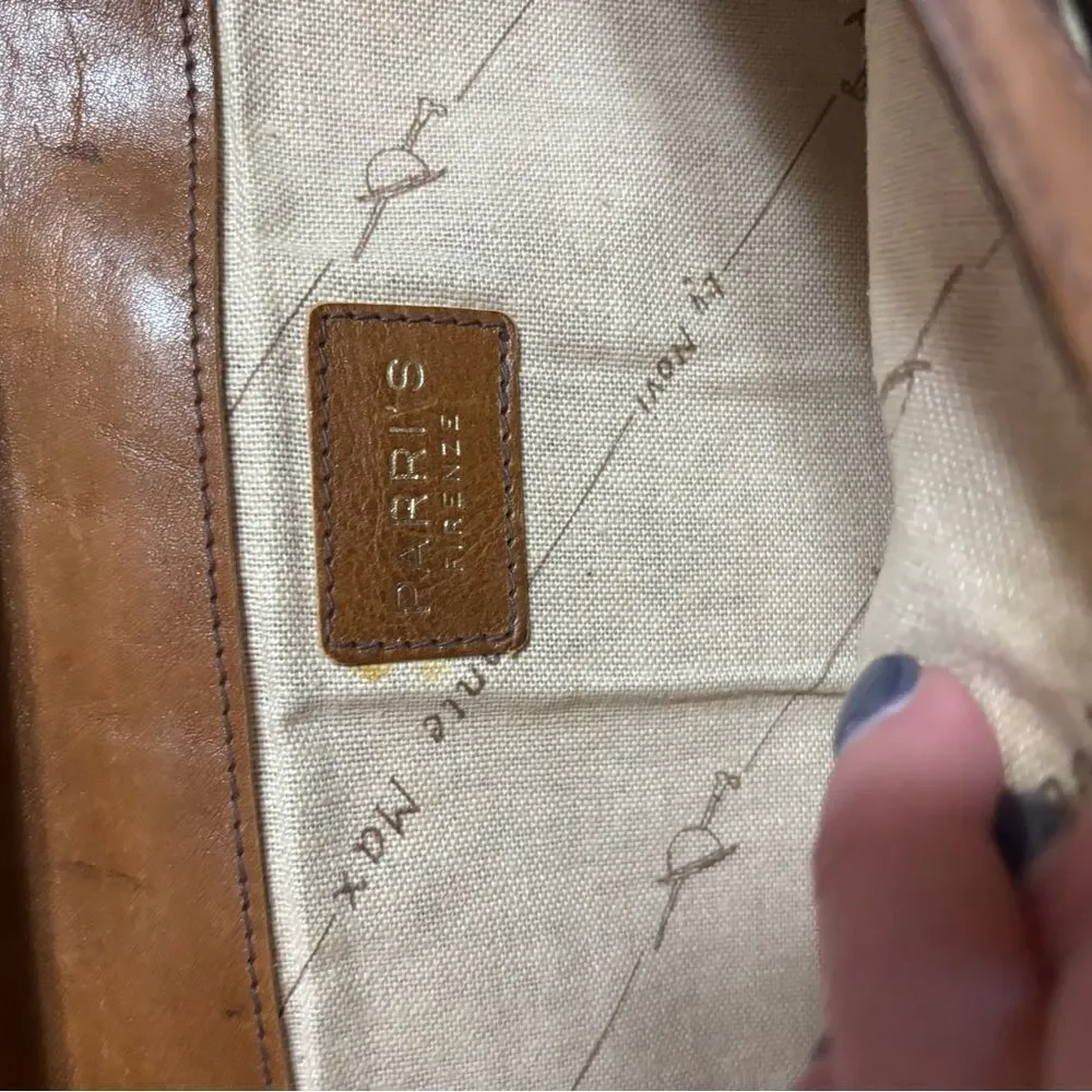 Vintage Parri’s Firenze Tan Leather Women's Laptop Bag